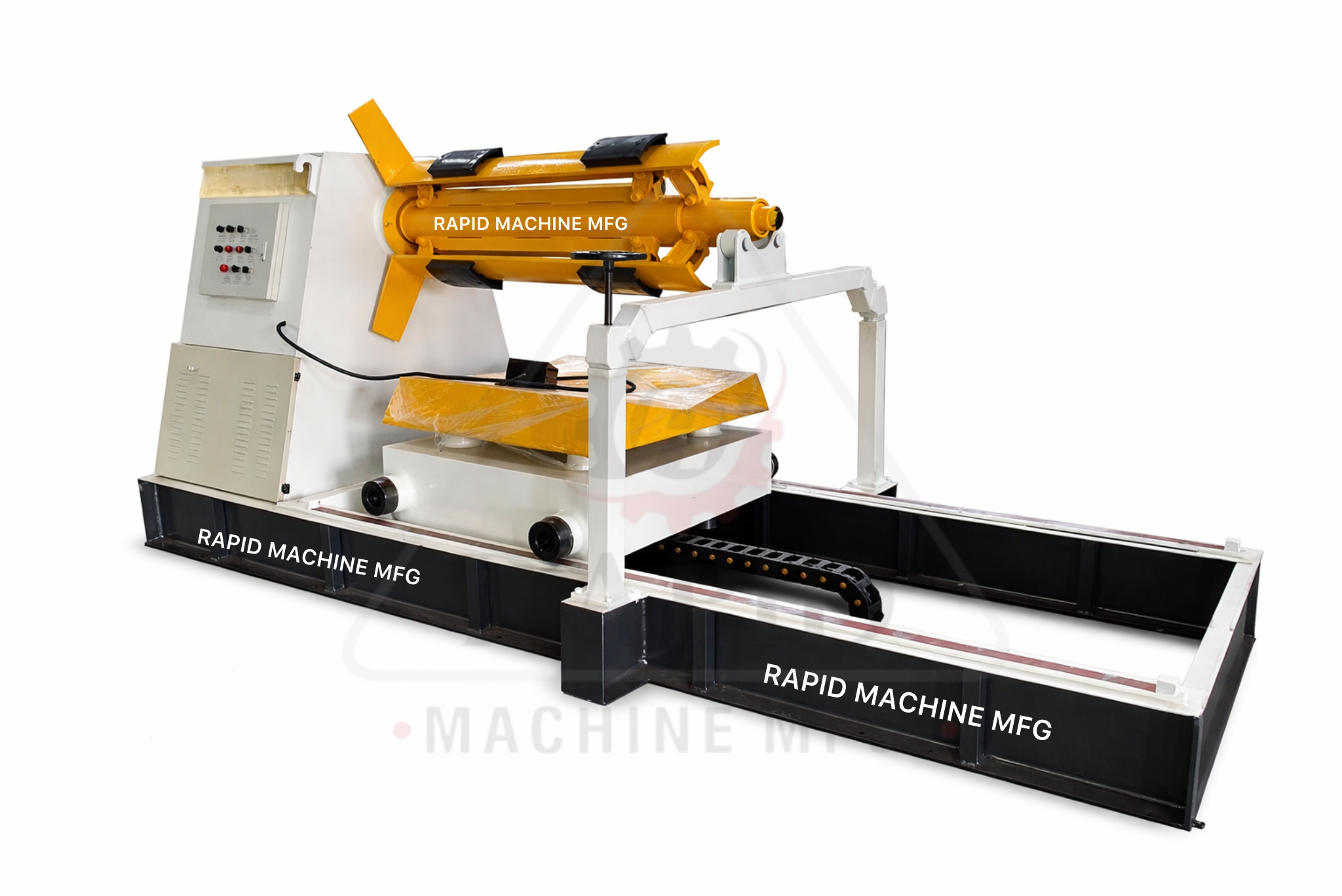 Roll forming machine accessories manufacturer in India including decoiler crimping machine coil car and supporting equipment