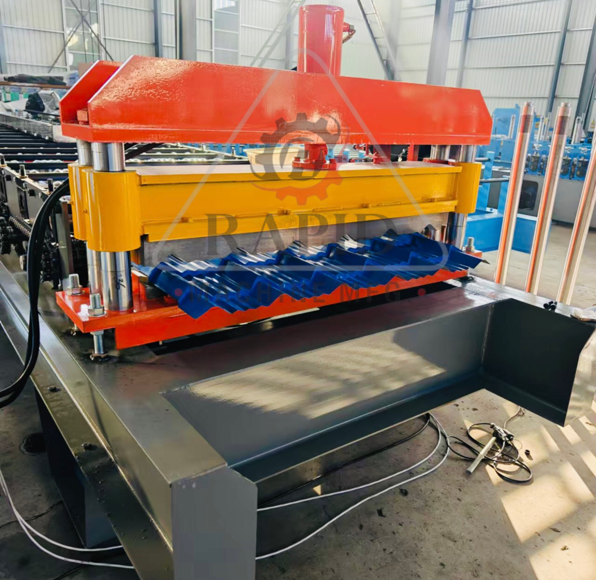 automatic glazed tile roofing sheet machine